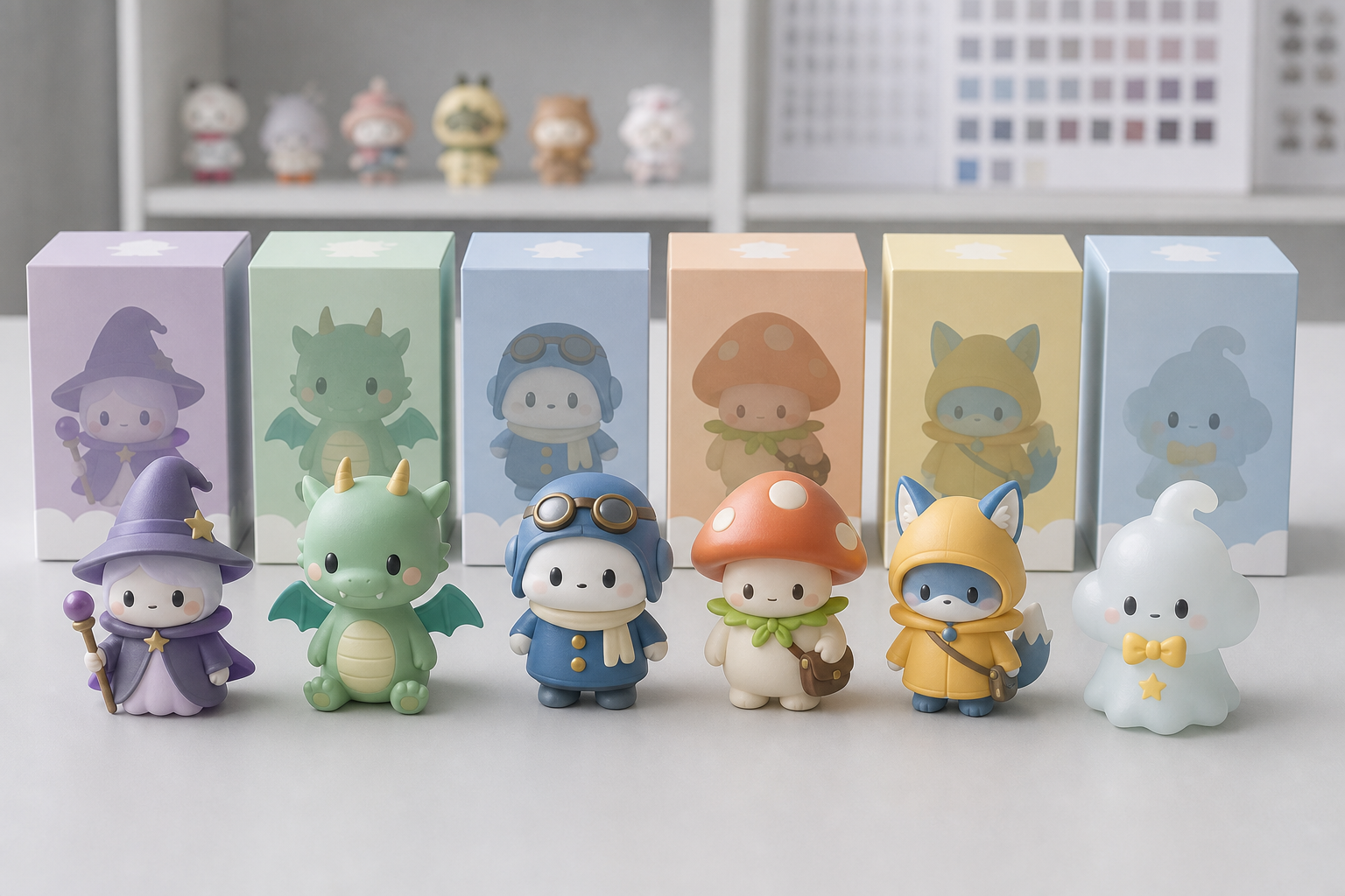 PVCソフビブラインドボックスフィギュアOEMサンプル