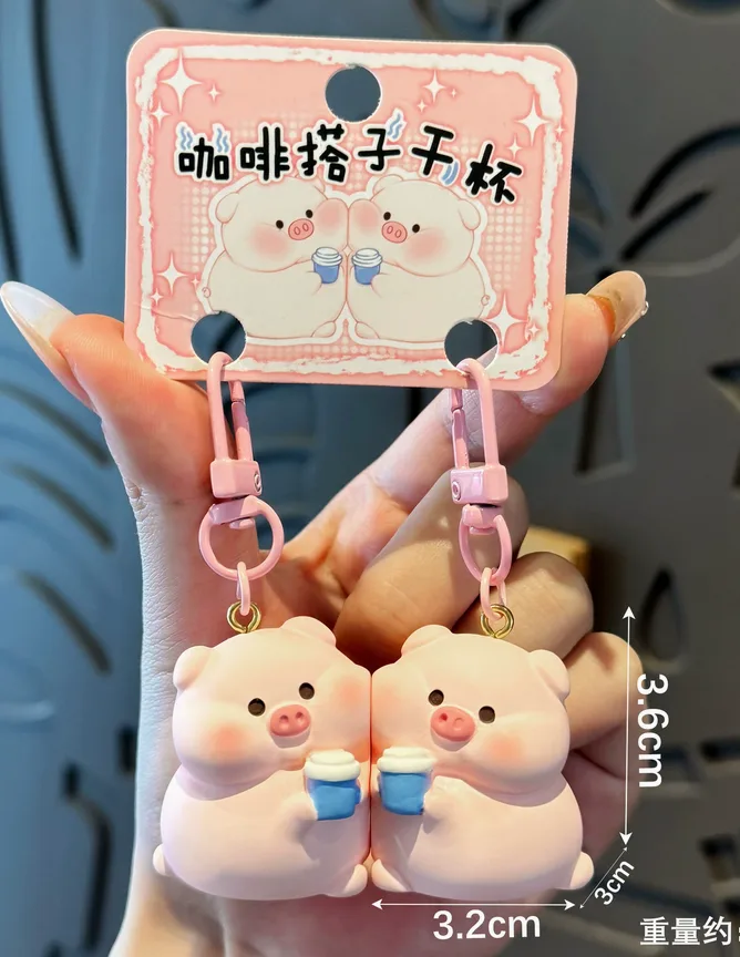 台紙付きの二連ナスカンPVCチャームセット