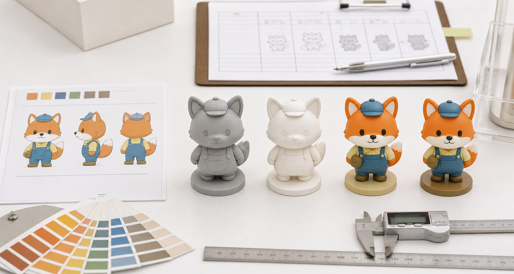 Design review for PVC mini figure production
