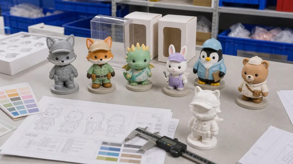 Inspection table for confirming PVC sofubi paint unevenness and paint range before production