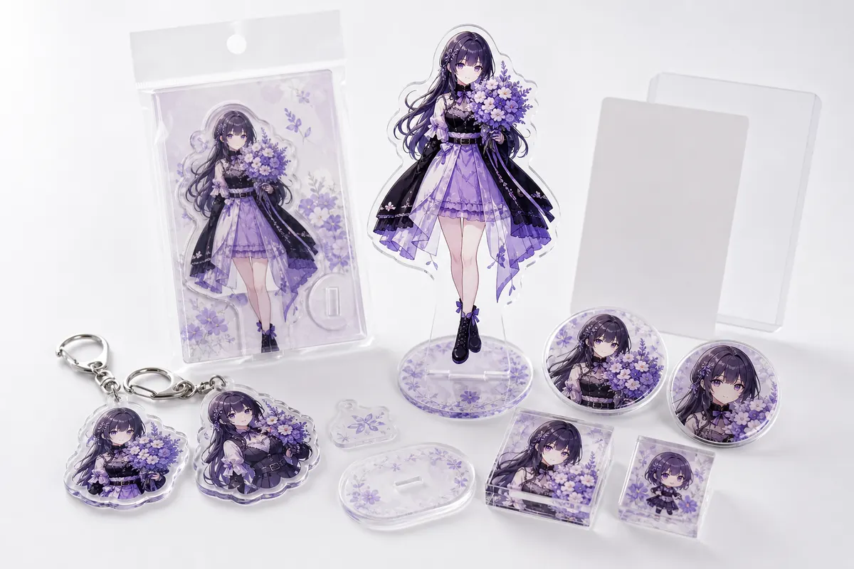 VTuber アクリルスタンド OEM 関連グッズ展開イメージ