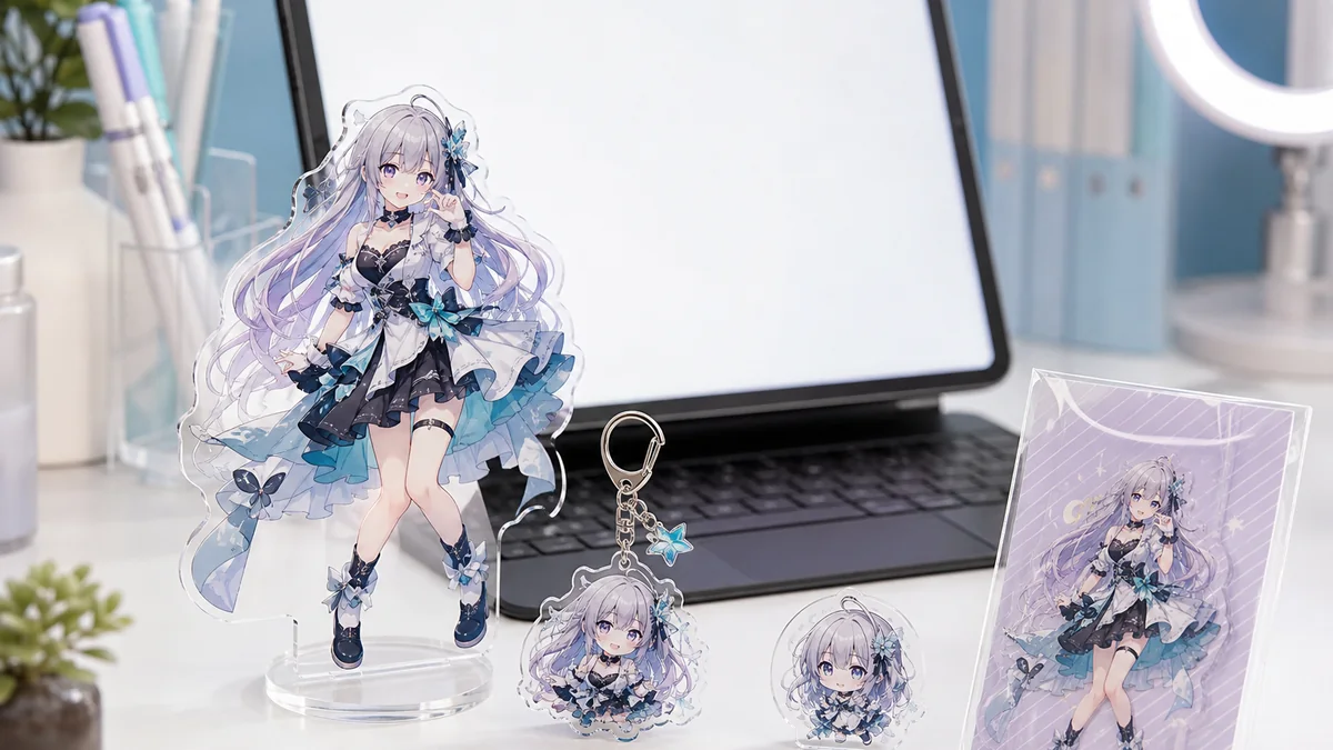 VTuber・配信者向けアクリルグッズOEMの集合イメージ