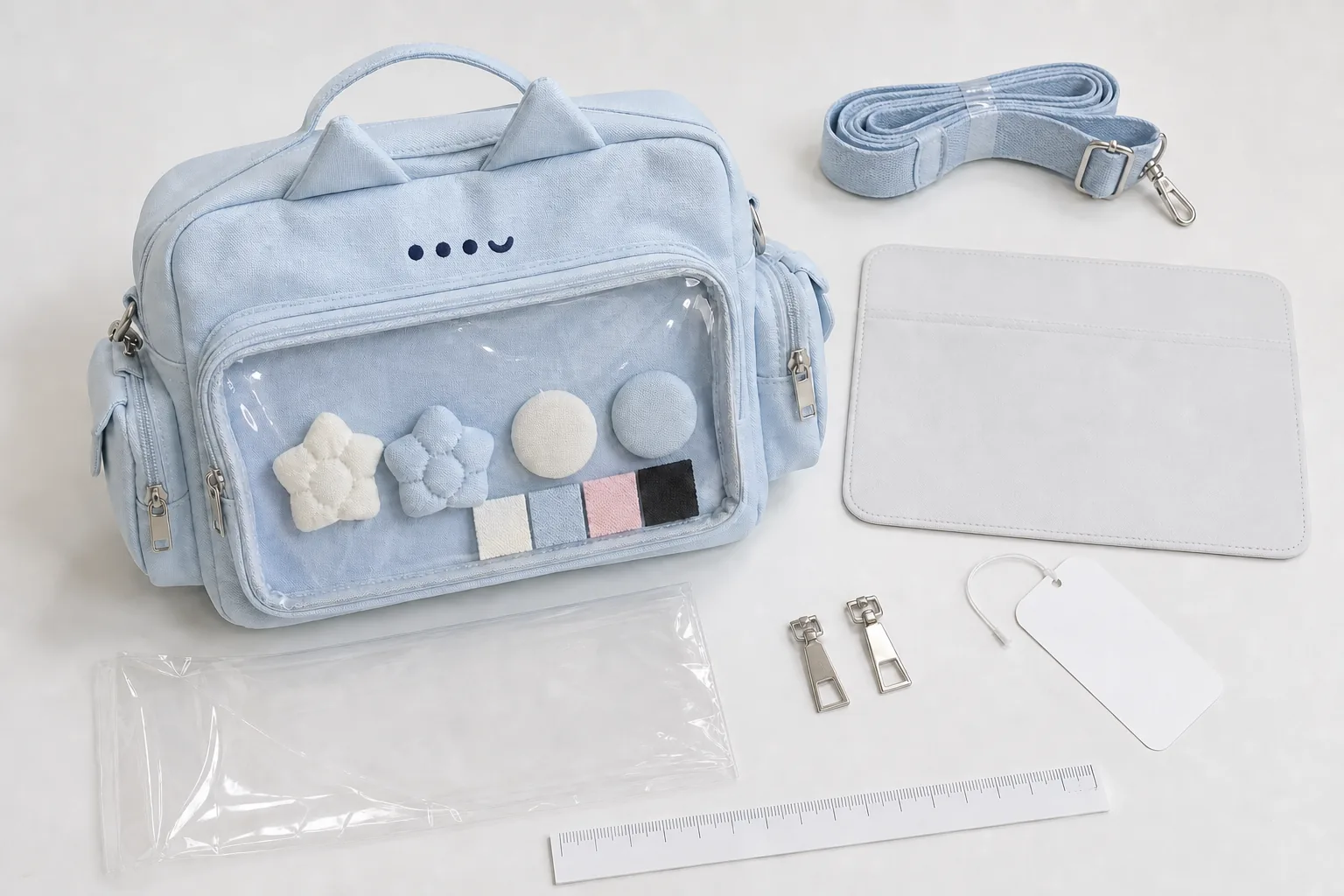 individual packaging, label control and pre-shipment inspection for custom mini canvas crossbody ita bags
