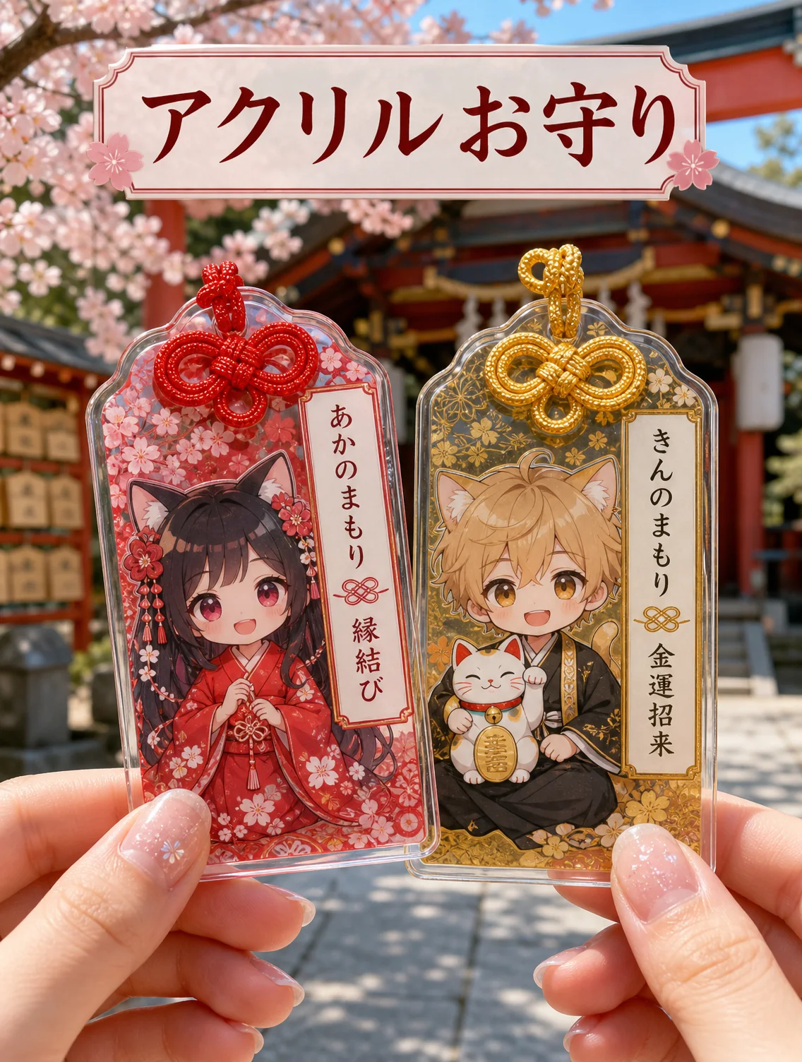Acrylic Omamori Charm OEM production reference image 5