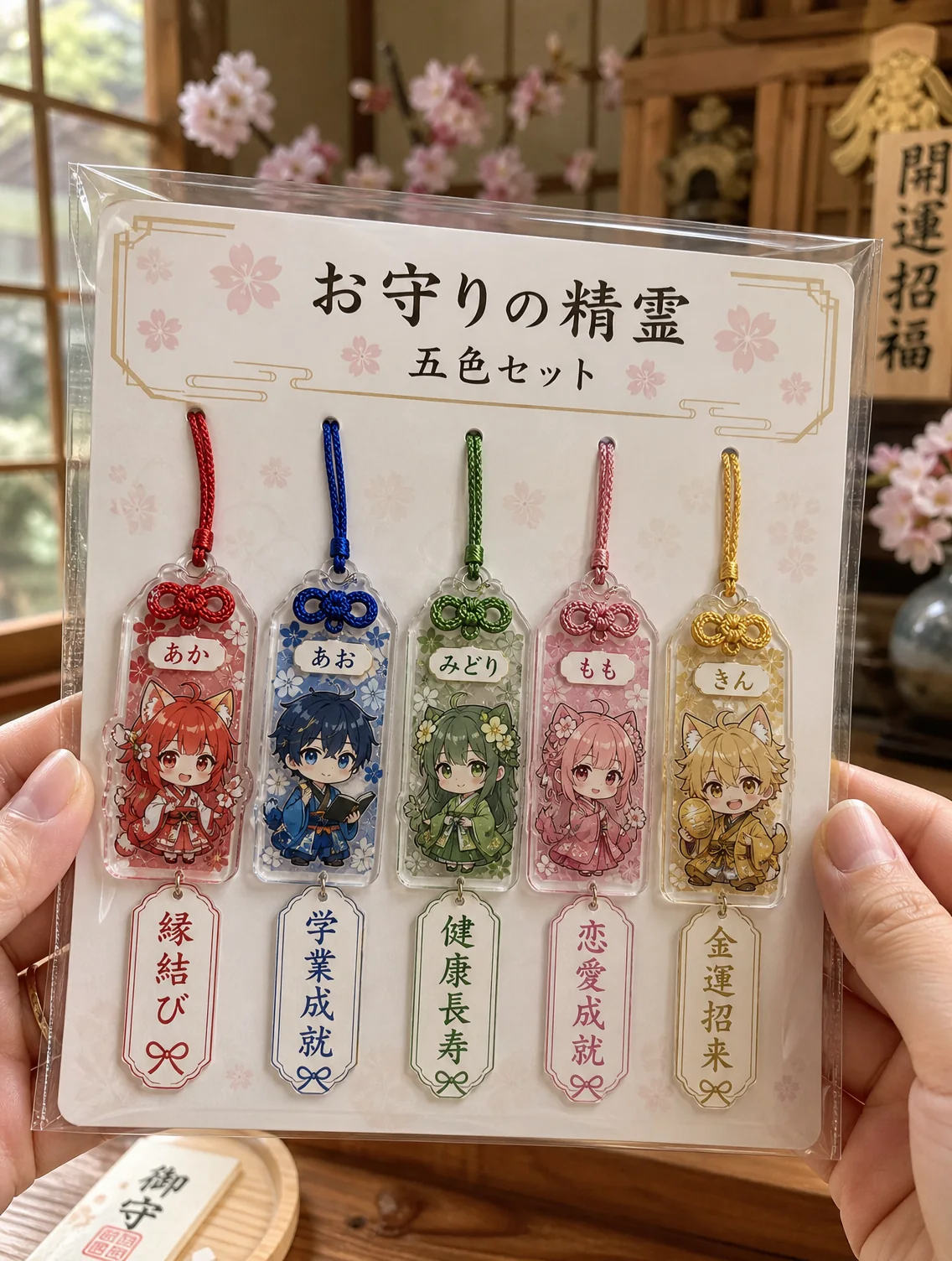 Acrylic Omamori Charm OEM production reference image 1