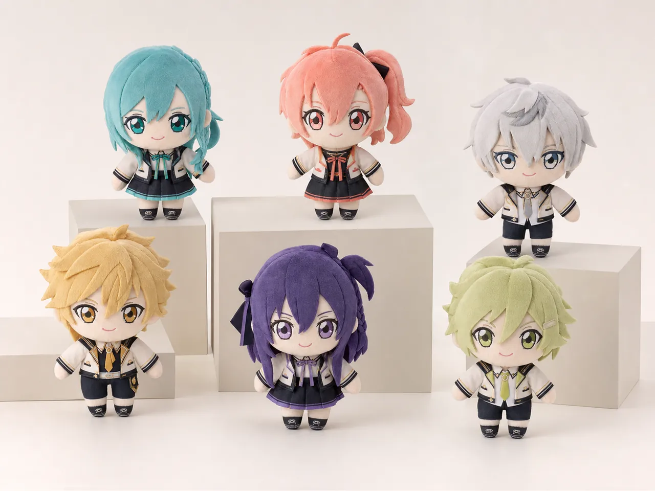 six-character series SKU collection for custom anime and game plush