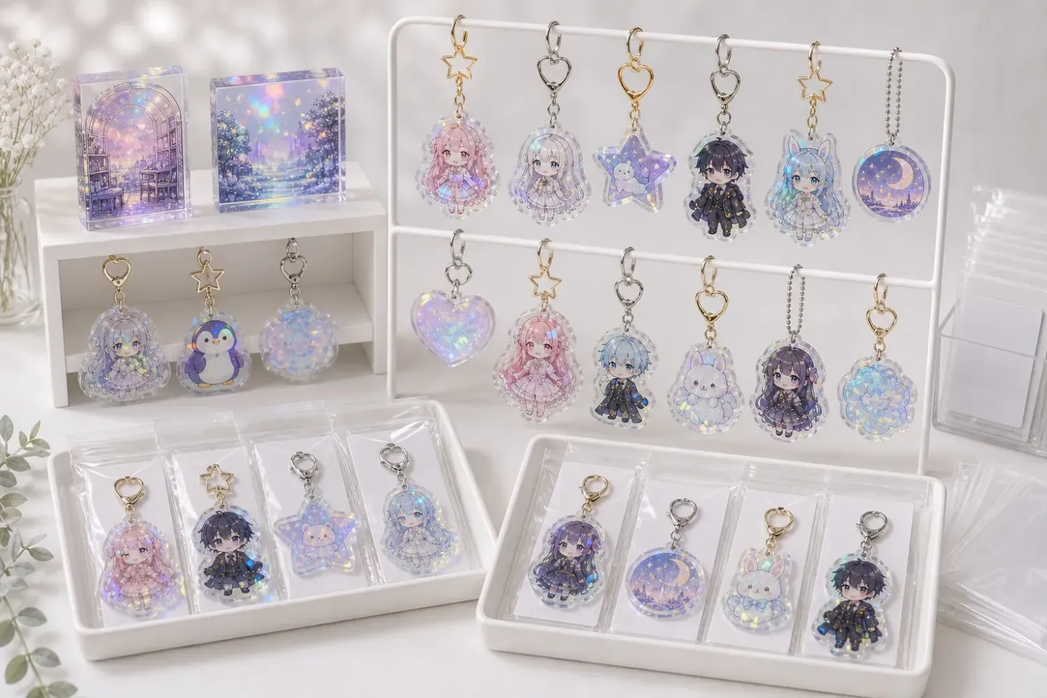 Character SKU matrix for an anime or gaming merchandise collection