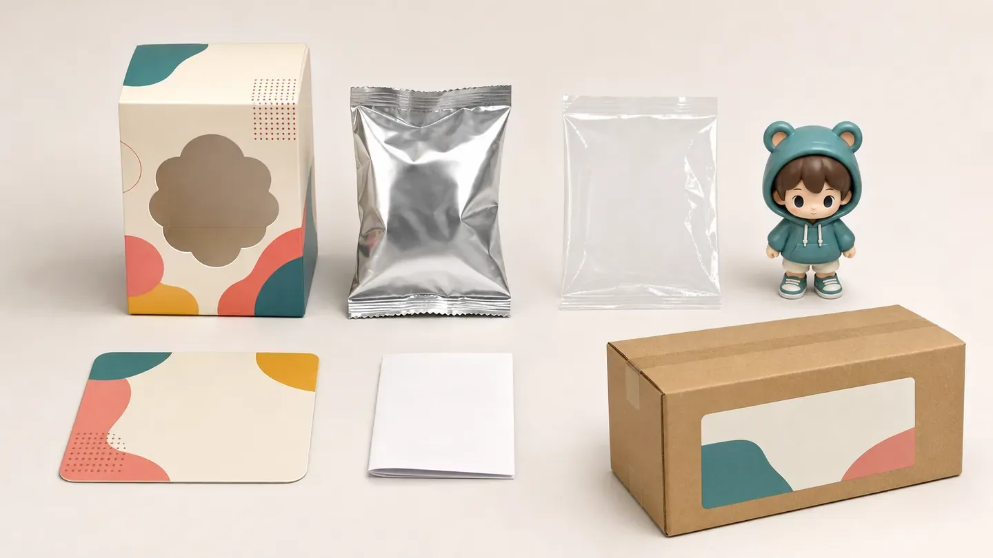 Blind-box packaging specification with inner pack display box and master carton