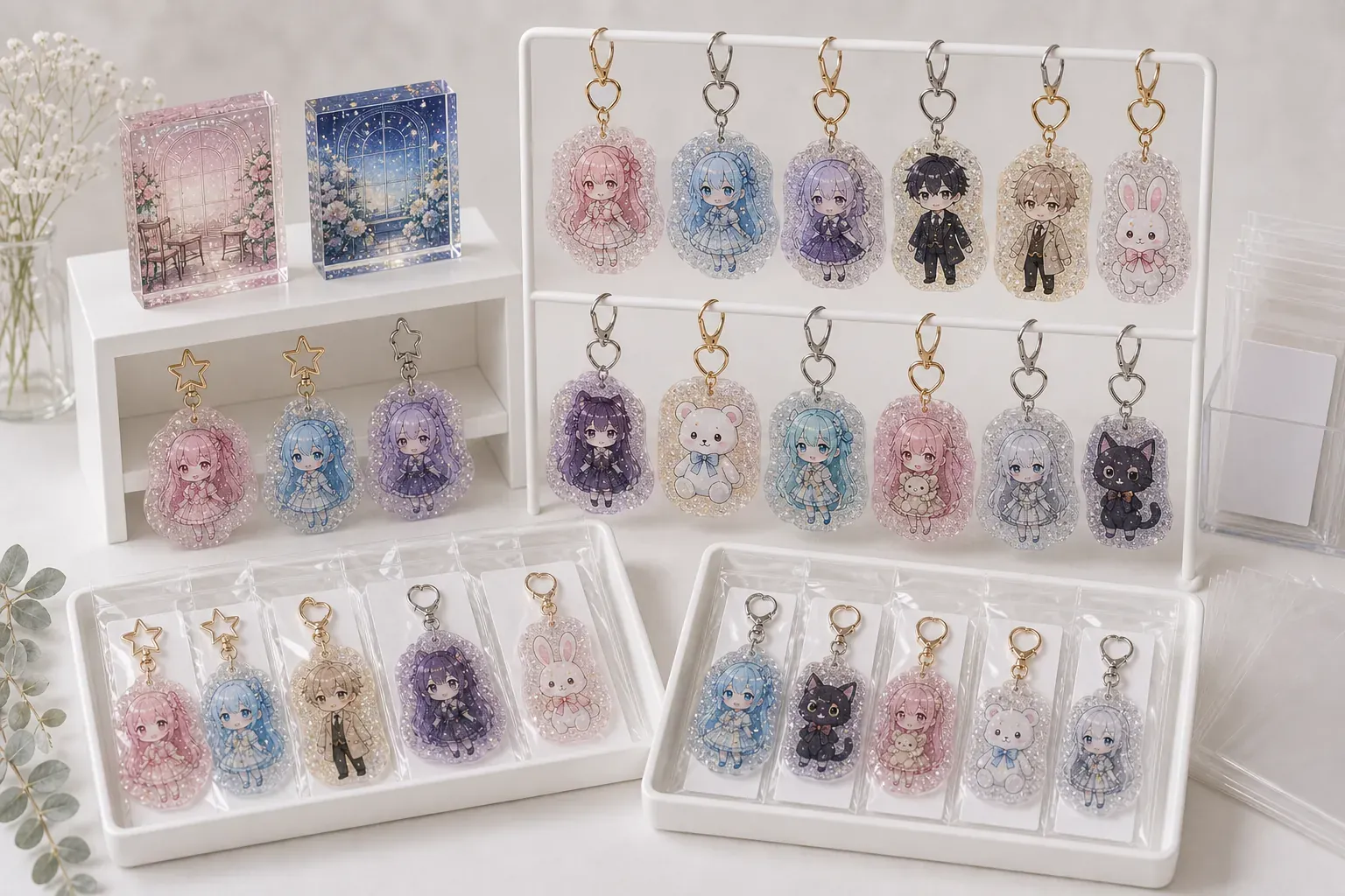 Print color and character artwork sample approval for cafe collaboration goods