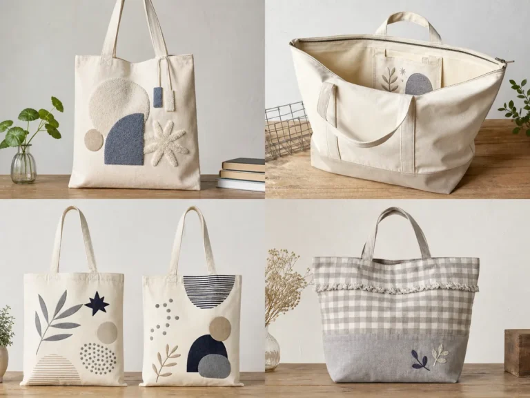 Character merchandise canvas tote design benchmark