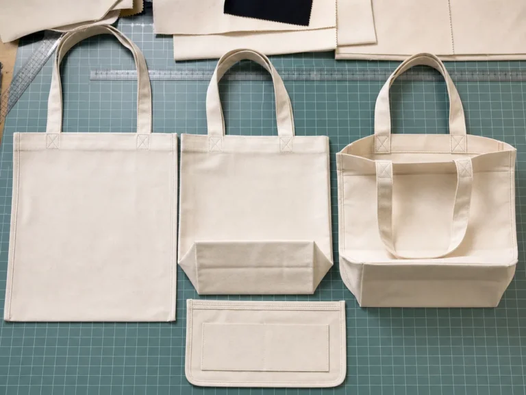 Canvas tote gusset handle and reinforced seam comparison