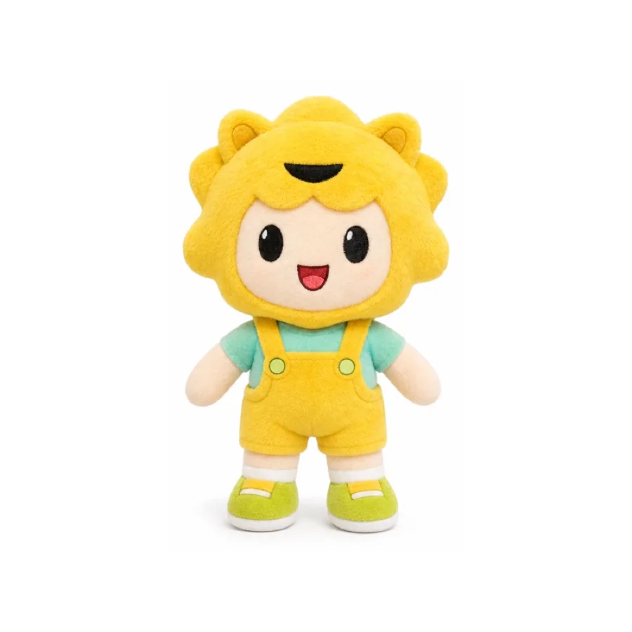 Physical sample for a corporate mascot plush