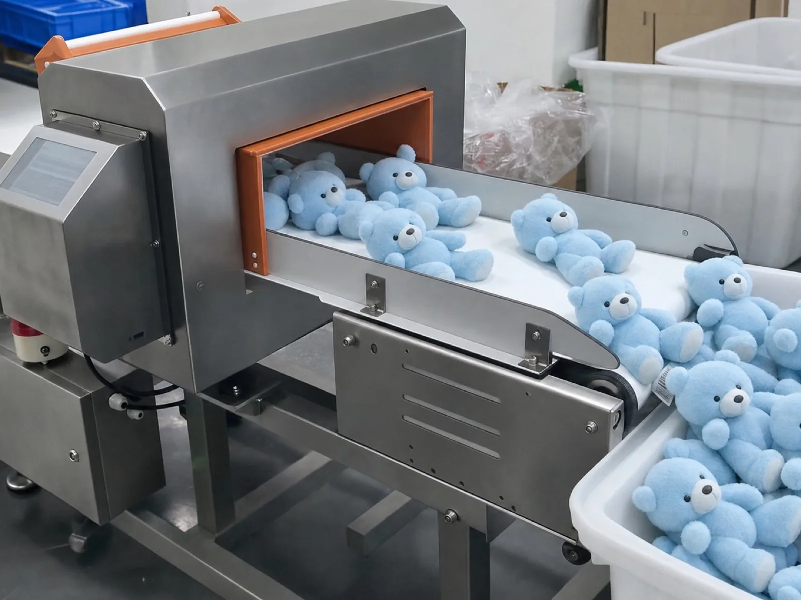 needle detection and attachment checks retained after custom plush cost-down design needle detection and attachment checks retained after custom plush cost-down design