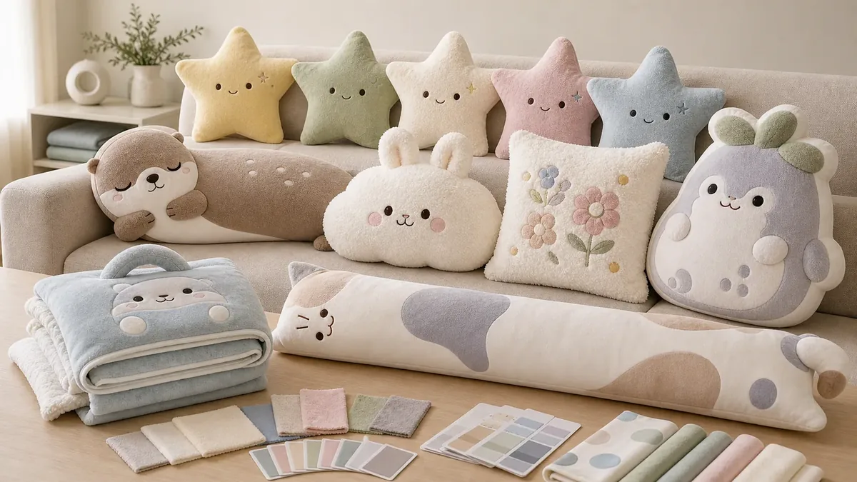 Custom plush cushions and body pillows shape collection