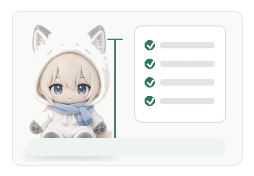 pre-production plush fabric pile color difference and appearance check