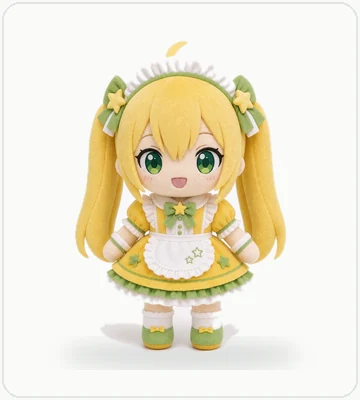 Red character plush mascot