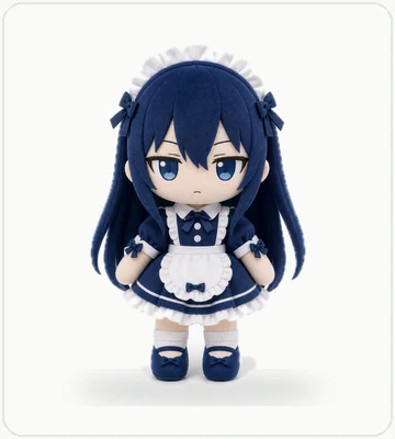 Green character plush mascot