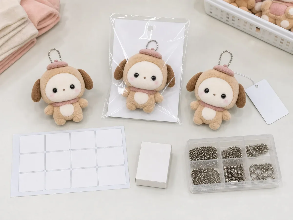 packaging, backing card and label requirements for a custom plush quote