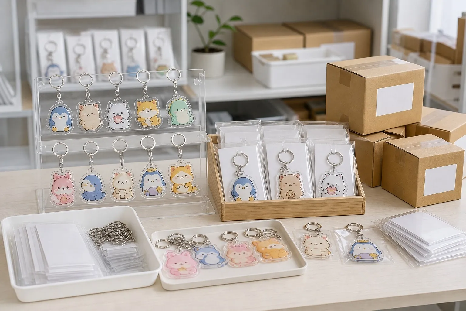 Acrylic merchandise for ecommerce product launches and online stores