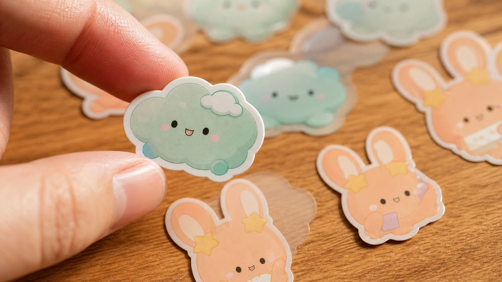 Die-cut sticker OEM real-use scene