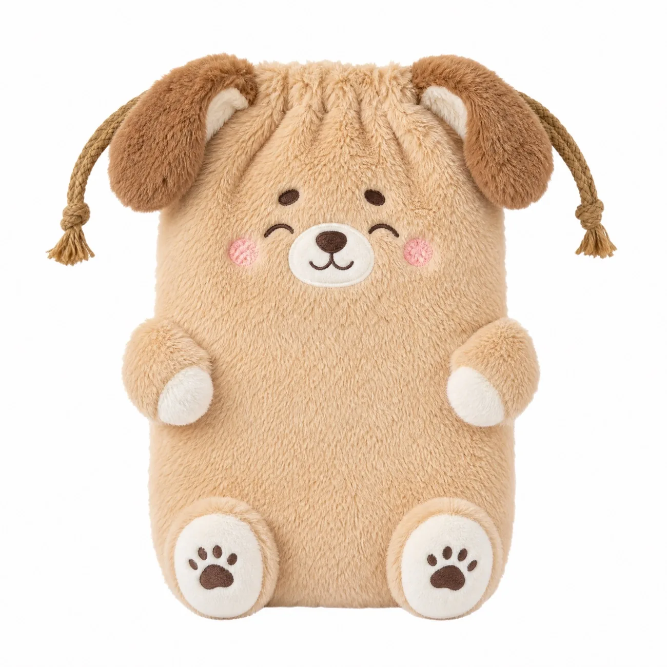 full body animal plush drawstring pouch for novelty plush OEM