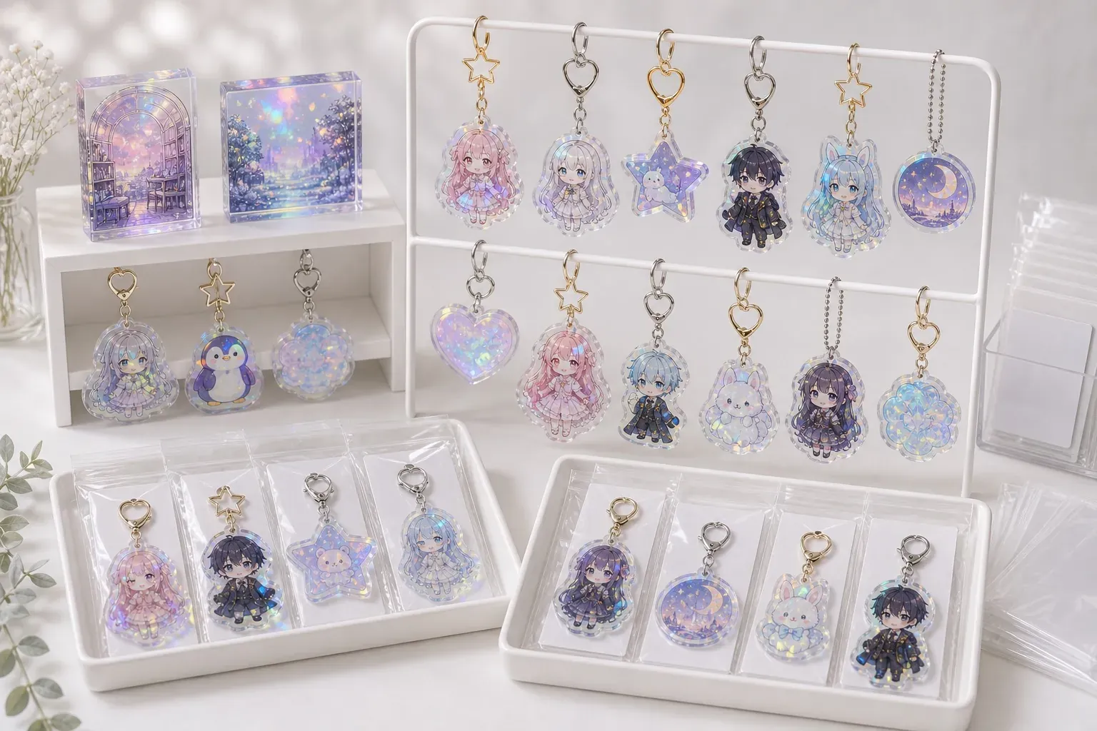 Character SKU matrix for game merchandise acrylic goods production