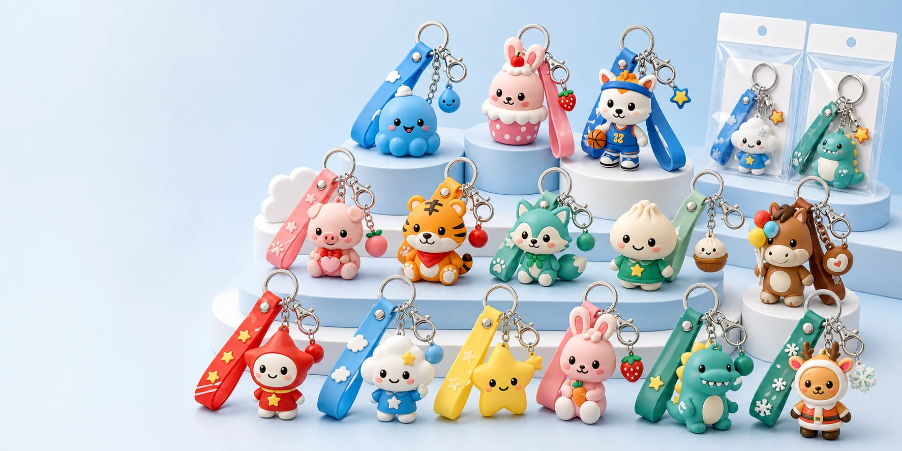 Original PVC sofubi keyring OEM sample image