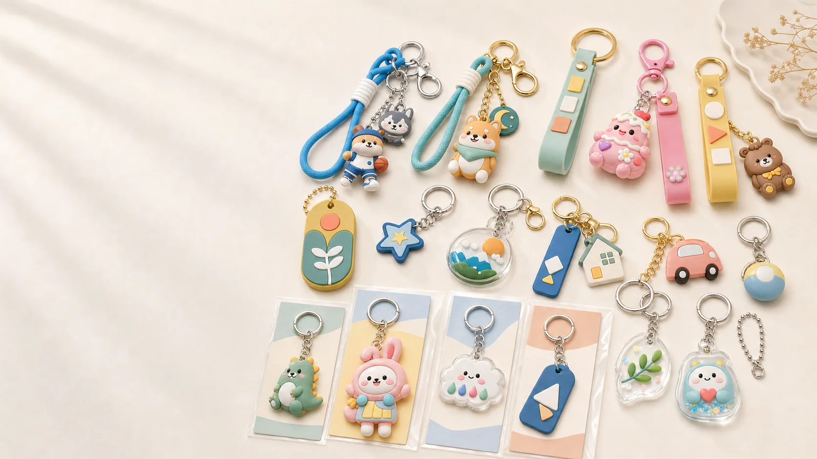 PVCバッグチャームOEMのオリジナルサンプル