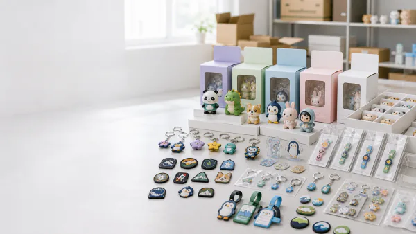 PVCバッグチャームと立体グッズ製作例の集合