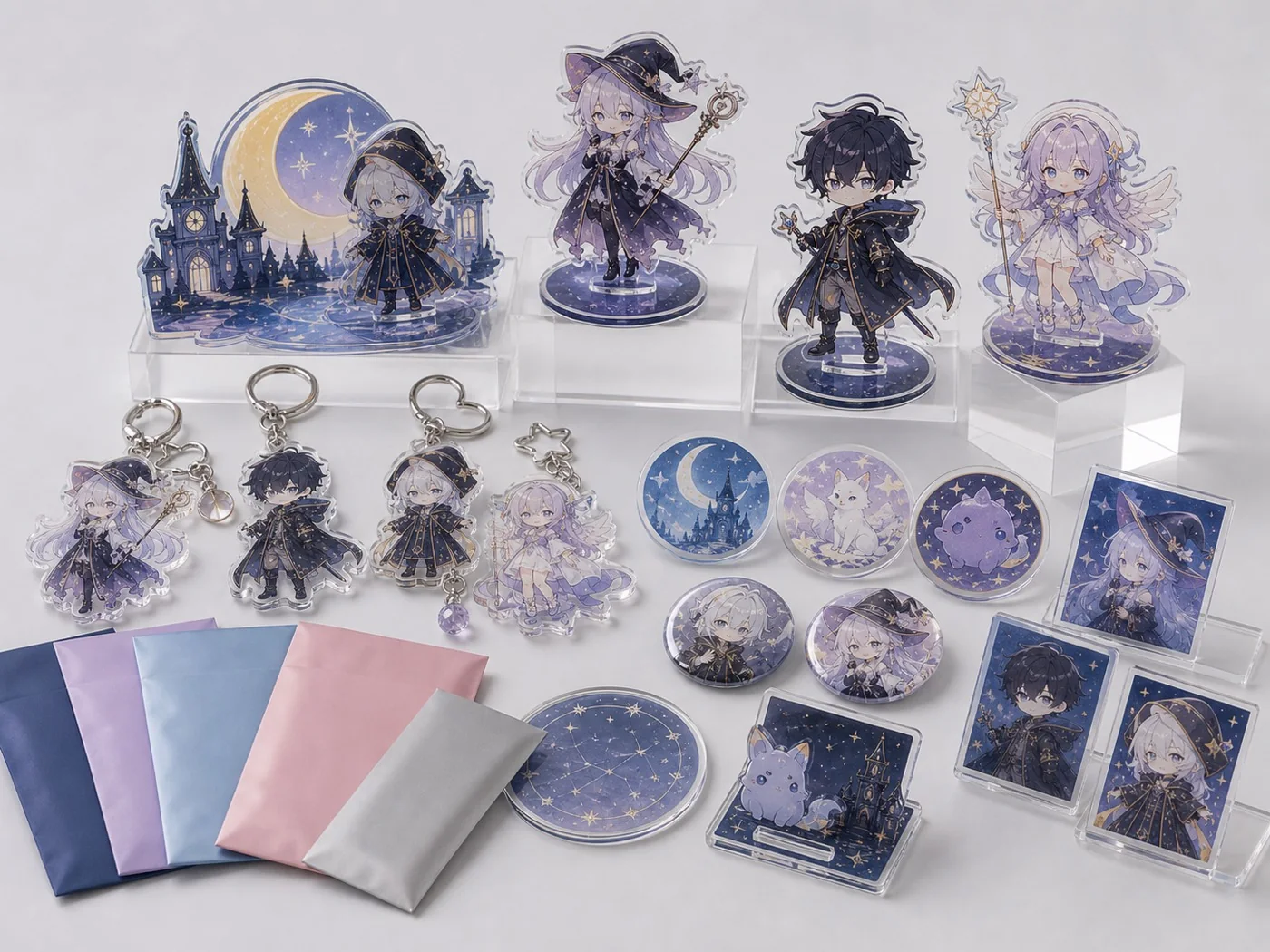 Original IP acrylic goods collection for event merchandise, ecommerce, and lottery prizes