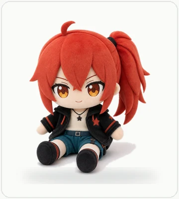 ブラウン色キャラクターぬいぐるみ
