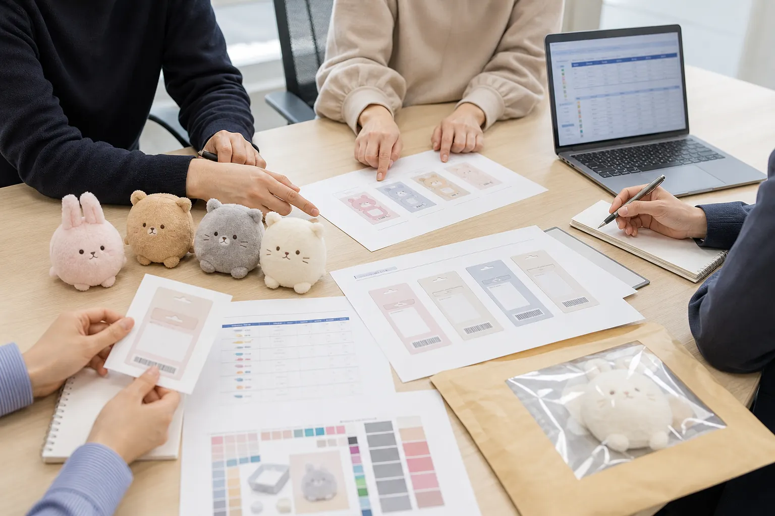 brand owner approving GTIN and SKU data before sending barcode artwork to the plush factory