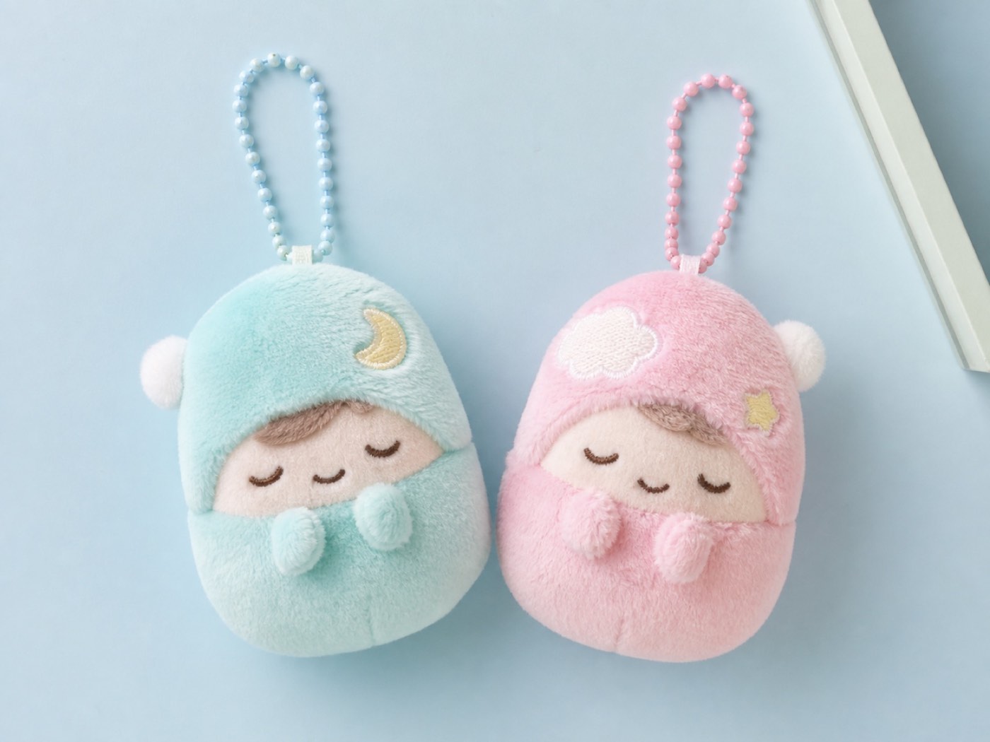 Pair product plush keychain sample