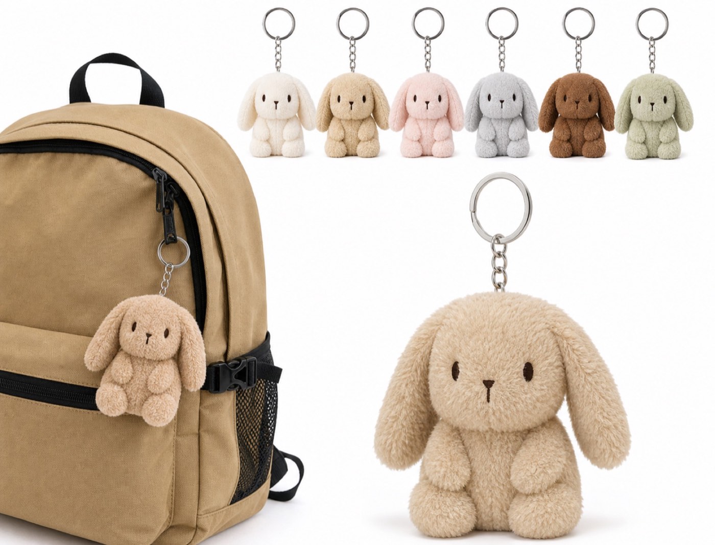 Backpack use plush keychain sample