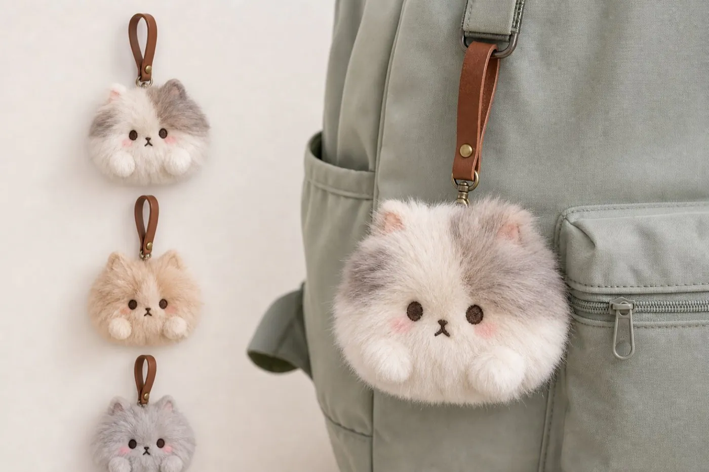 Lifestyle gift plush keychain sample