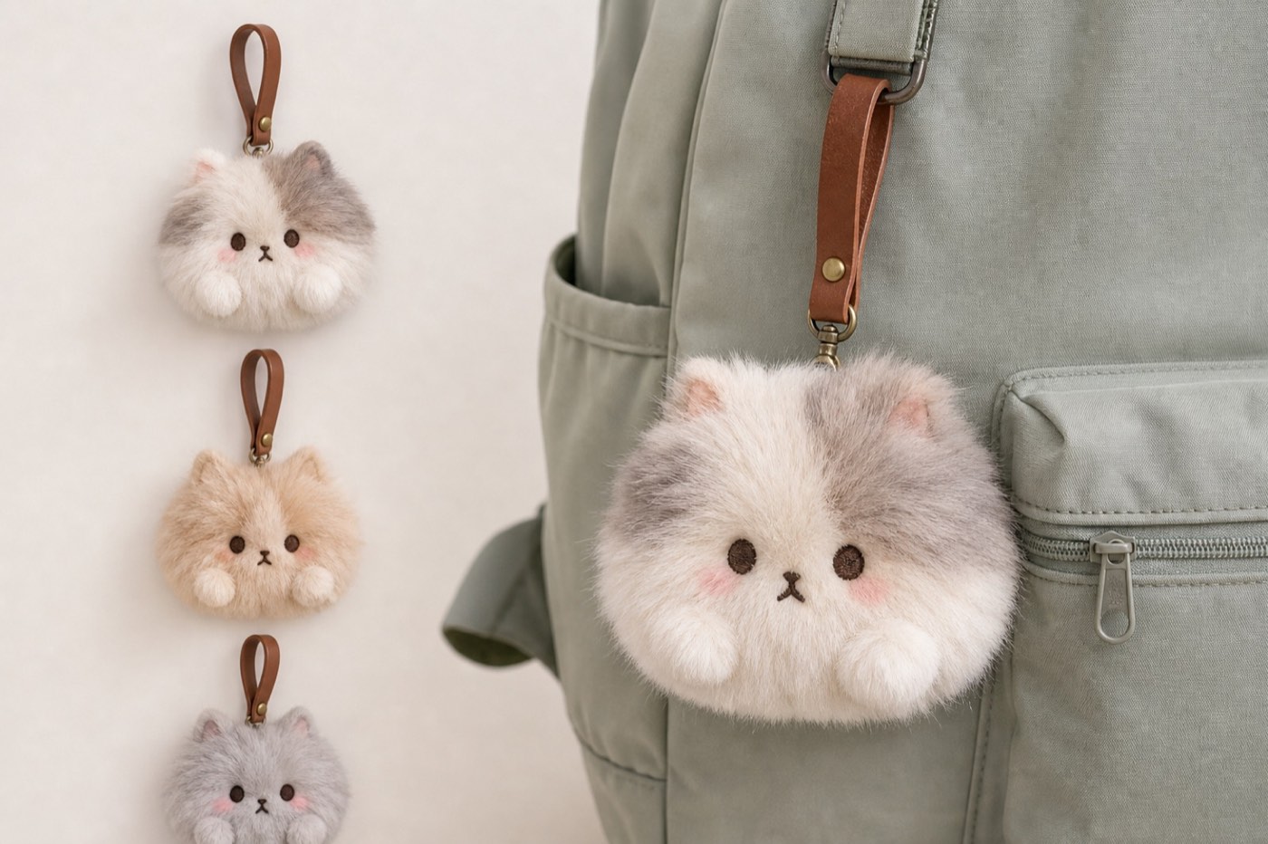 Lifestyle gift plush keychain sample