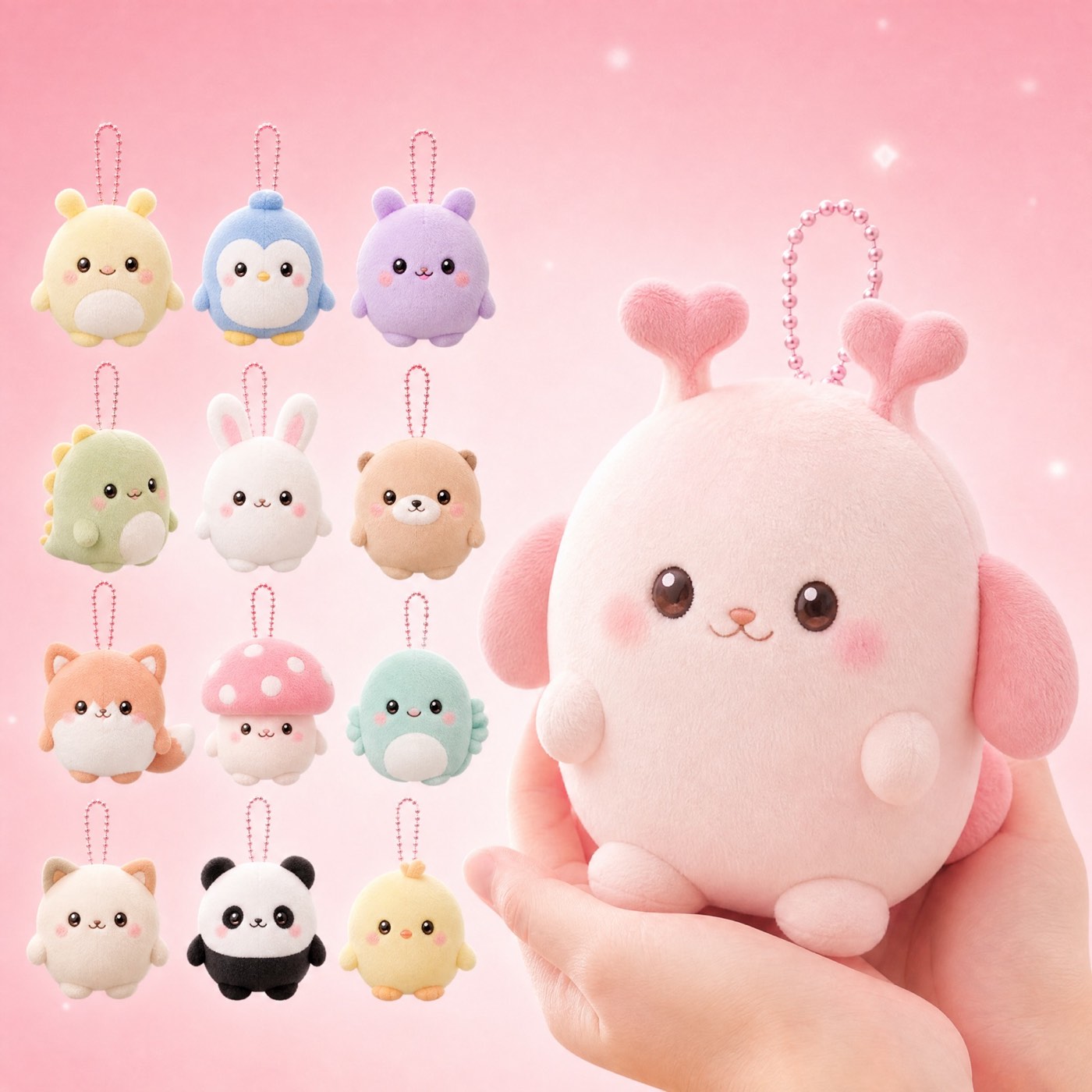 Design planning plush keychain sample
