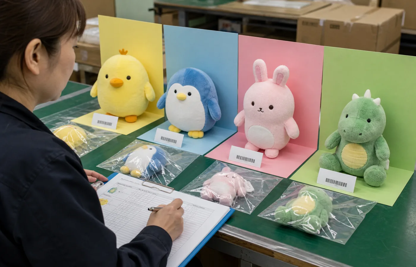 複数SKU案件の納期リスク 複数SKUのぬいぐるみと包装仕様を照合する進行管理