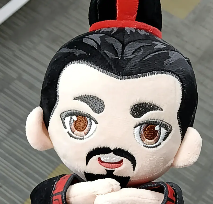 Custom plush toy OEM with precision embroidery