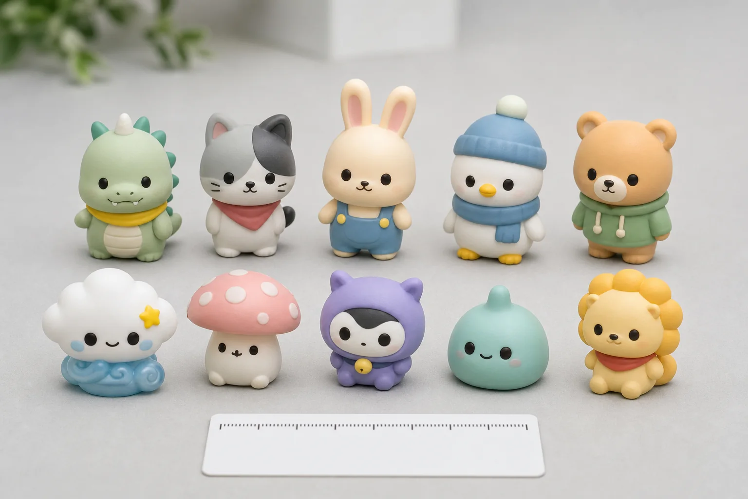文創グッズや企業マスコット向けPVCデスクトップフィギュアの用途例