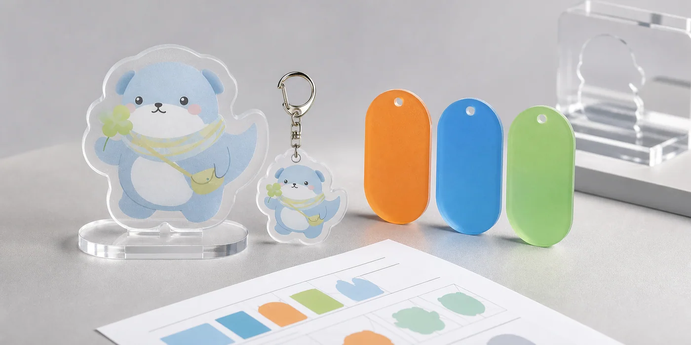 Original IP matte acrylic goods OEM sample set