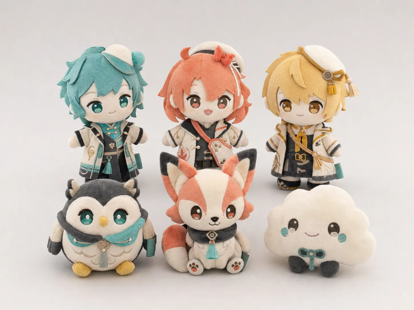 multi-character SKU collection for custom VTuber plush official merchandise