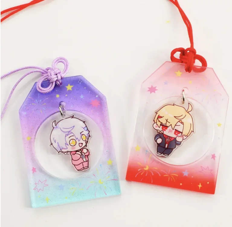 Acrylic Omamori Charm OEM production reference image 6