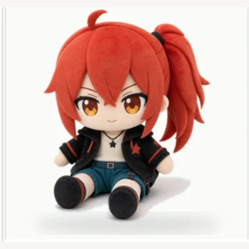 Red-haired character plush example for fan merchandise
