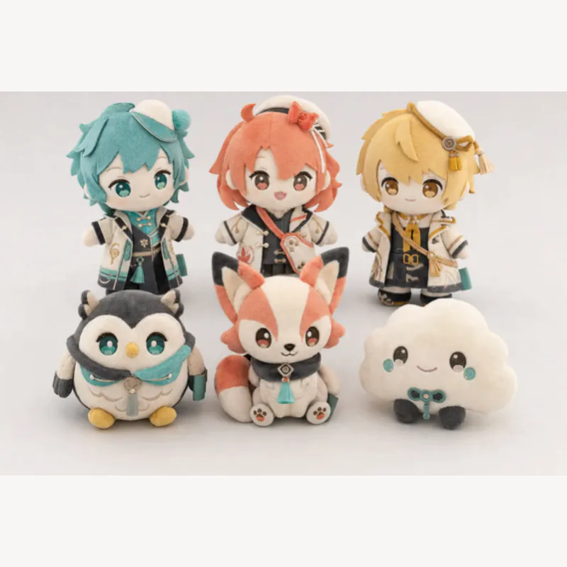 Multi-character plush series for anime and VTuber merchandise