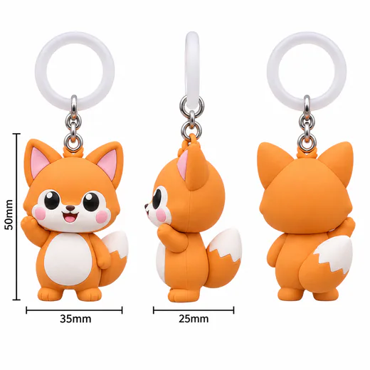 Custom molded PVC figure charm Molded PVC figure charm for capsule toy production
