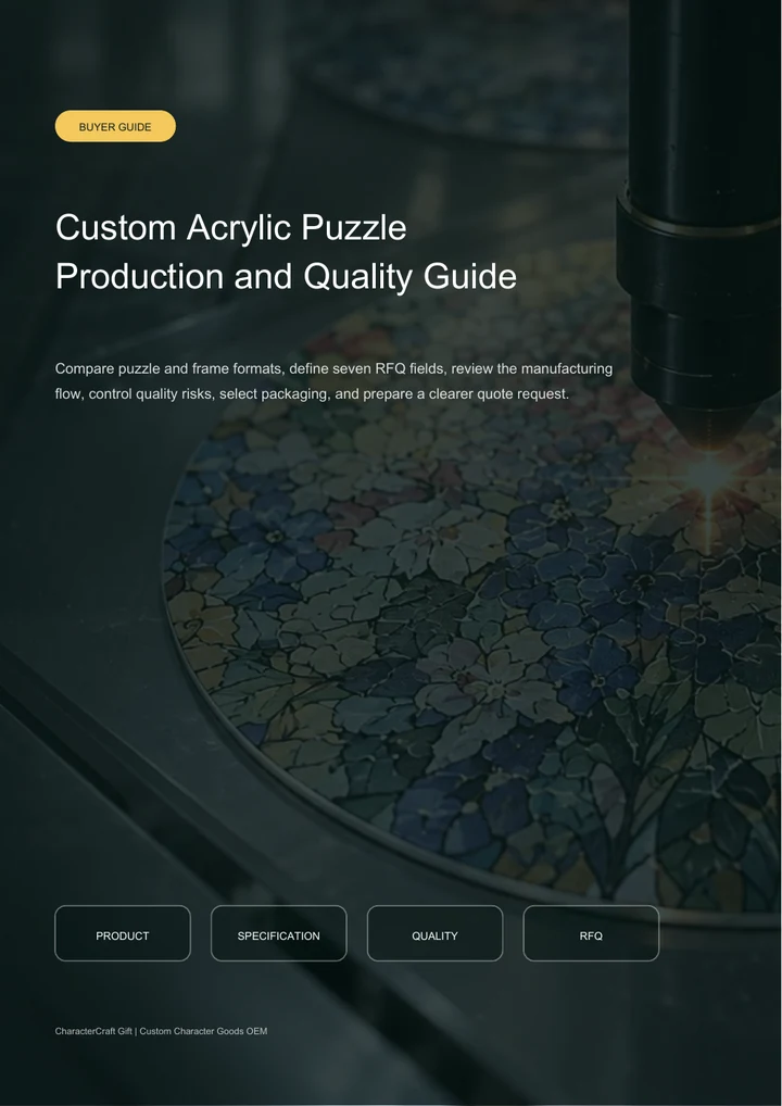 Cover of the Custom Acrylic Puzzle Production and Quality Guide