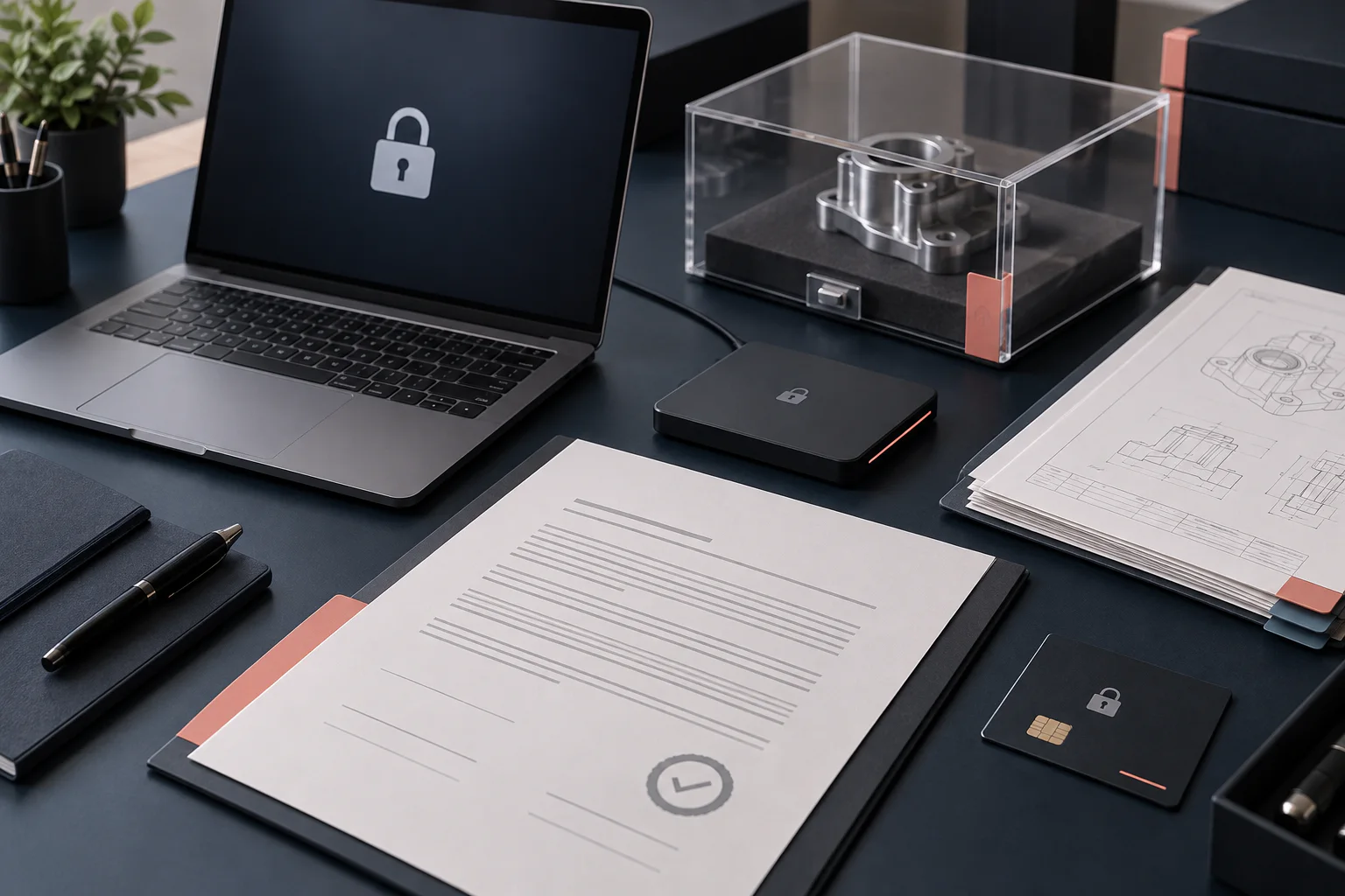Secure handling of NDA documents, artwork files, specifications and product samples