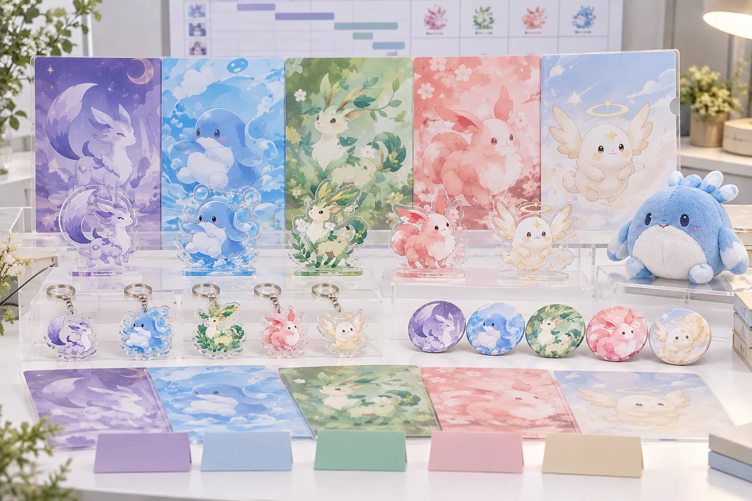 発売連動の多SKU商品を並べたアニメ・ゲーム会社向けOEM企画